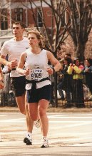 Jenny running in Boston