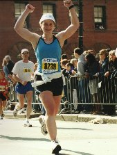 Jenny running in Boston