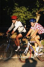 Daniel and Paul cycling