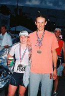 Jenny and Daniel, post-race