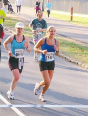 Jenny & Christina running